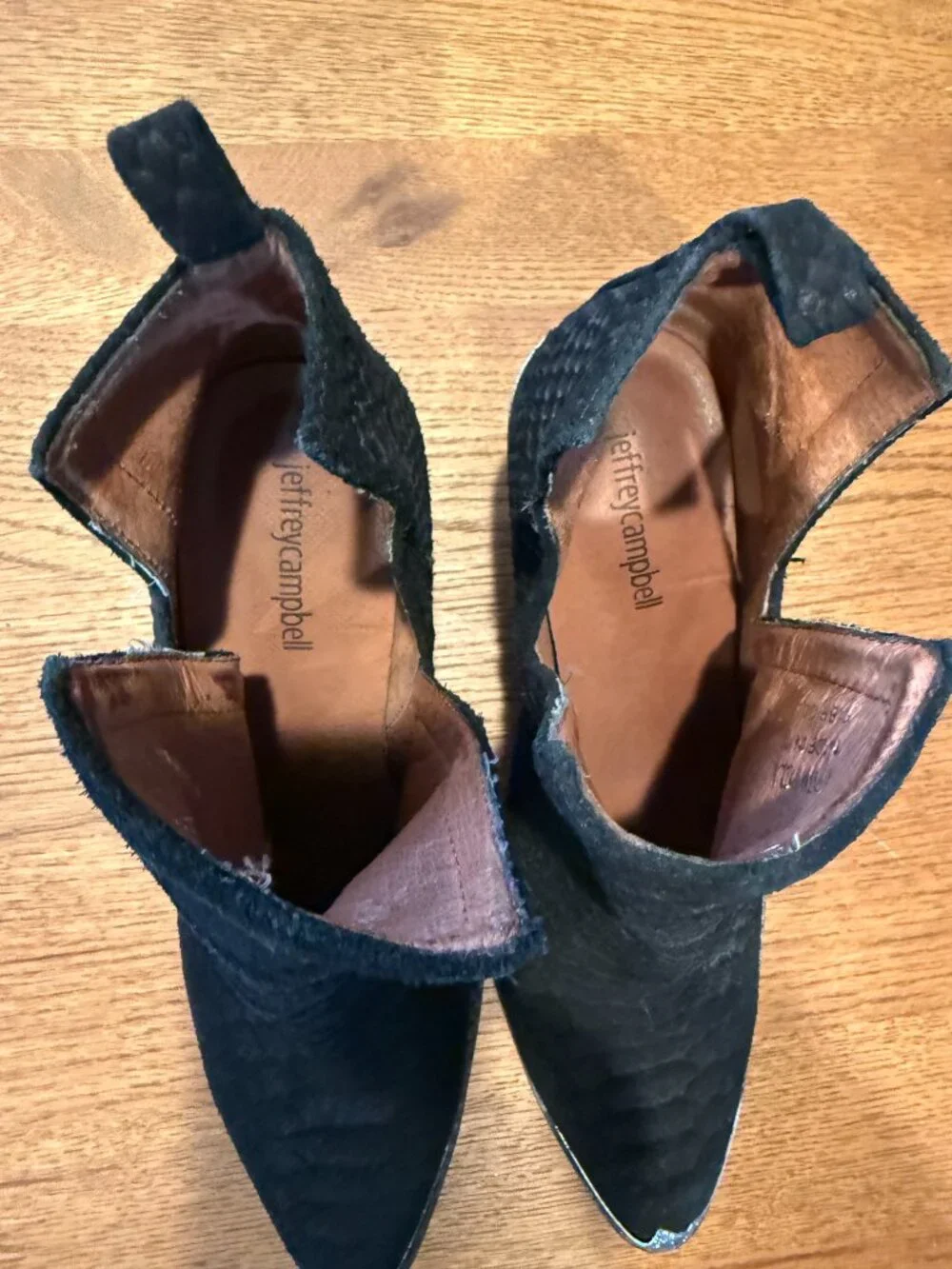 Jeffrey Campbell Cromwell Black Booties- Size 7